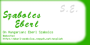 szabolcs eberl business card